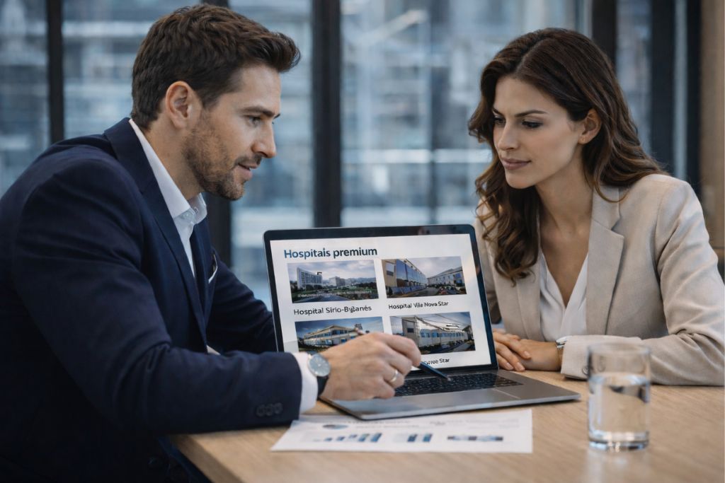 Consultoria para escolha de plano de saúde empresarial com hospitais premium