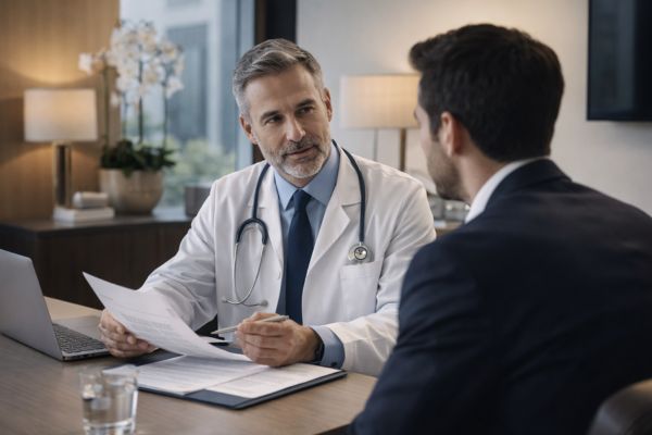 Plano de saúde empresarial premium com reembolso elevado