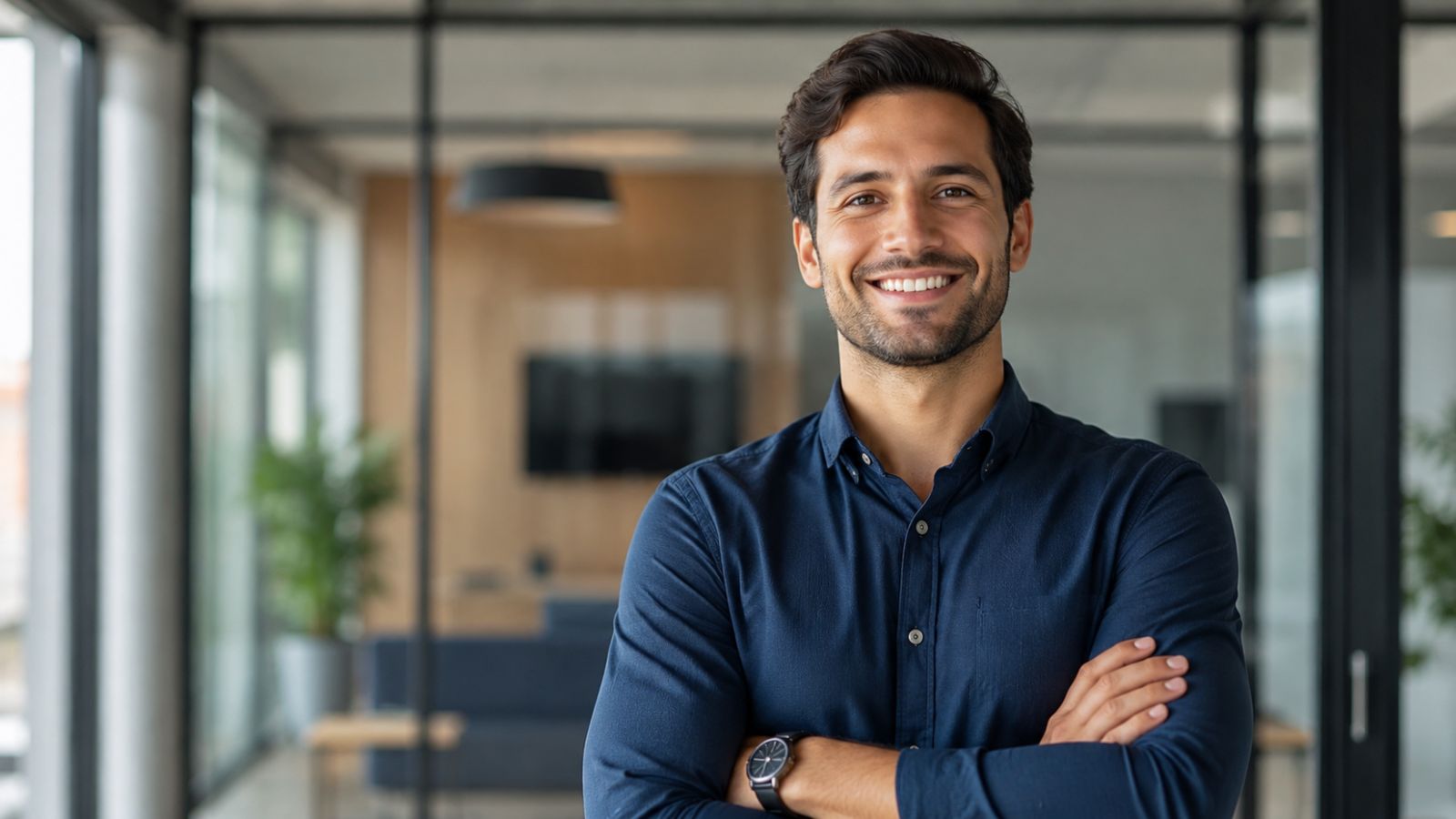 Executivo representando o Plano Omint Corporate Empresarial