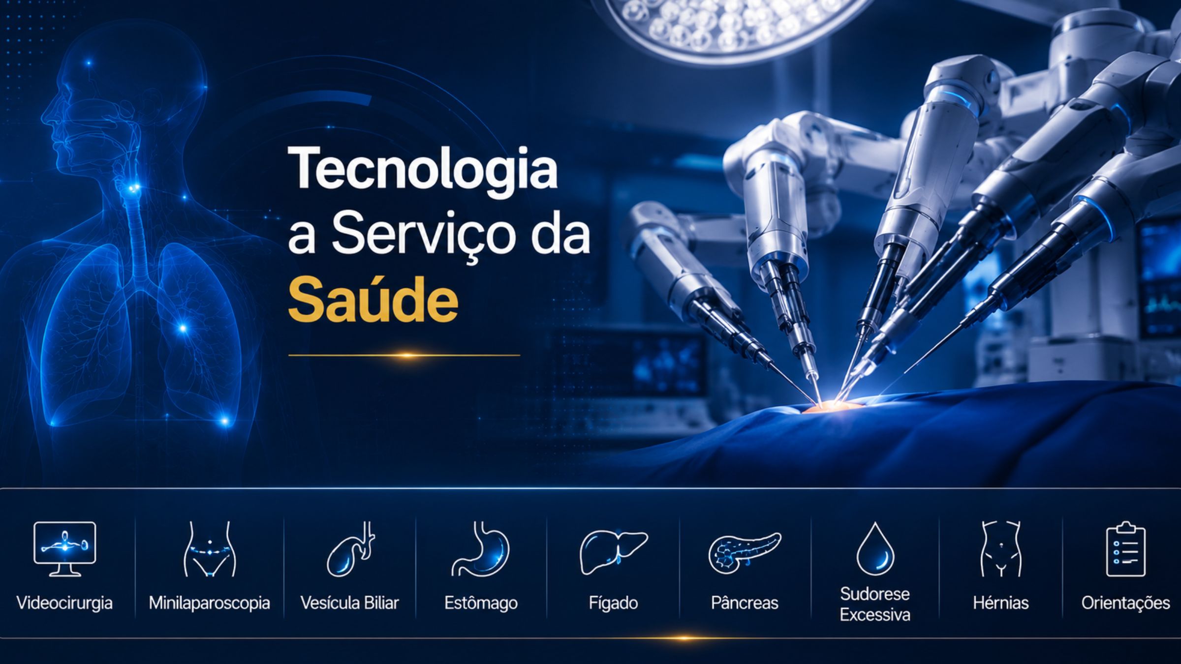 Plano de saúde empresarial Hospital Mãe de Deus com tecnologia cirúrgica robótica avançada em ambiente hospitalar premium.
