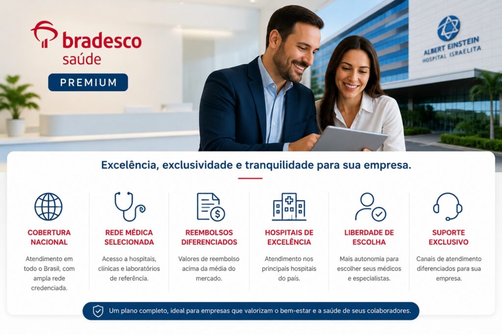 Principais diferenciais do Bradesco Saúde Premium