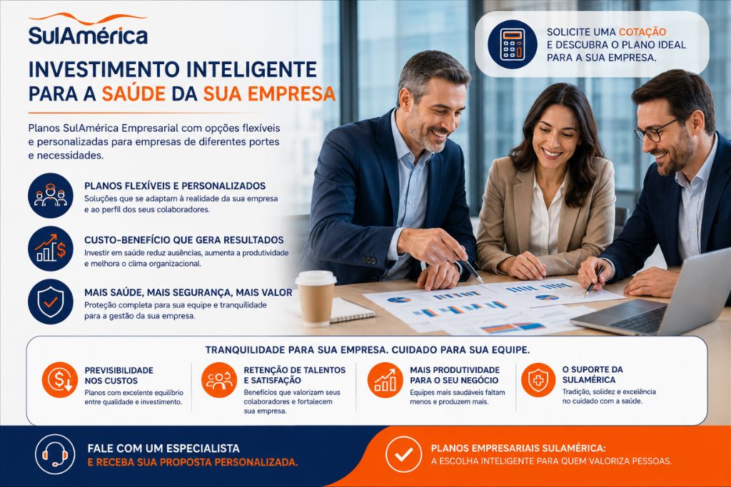 Cotação do Convênio Médico da SulAmérica para empresas de diferentes portes