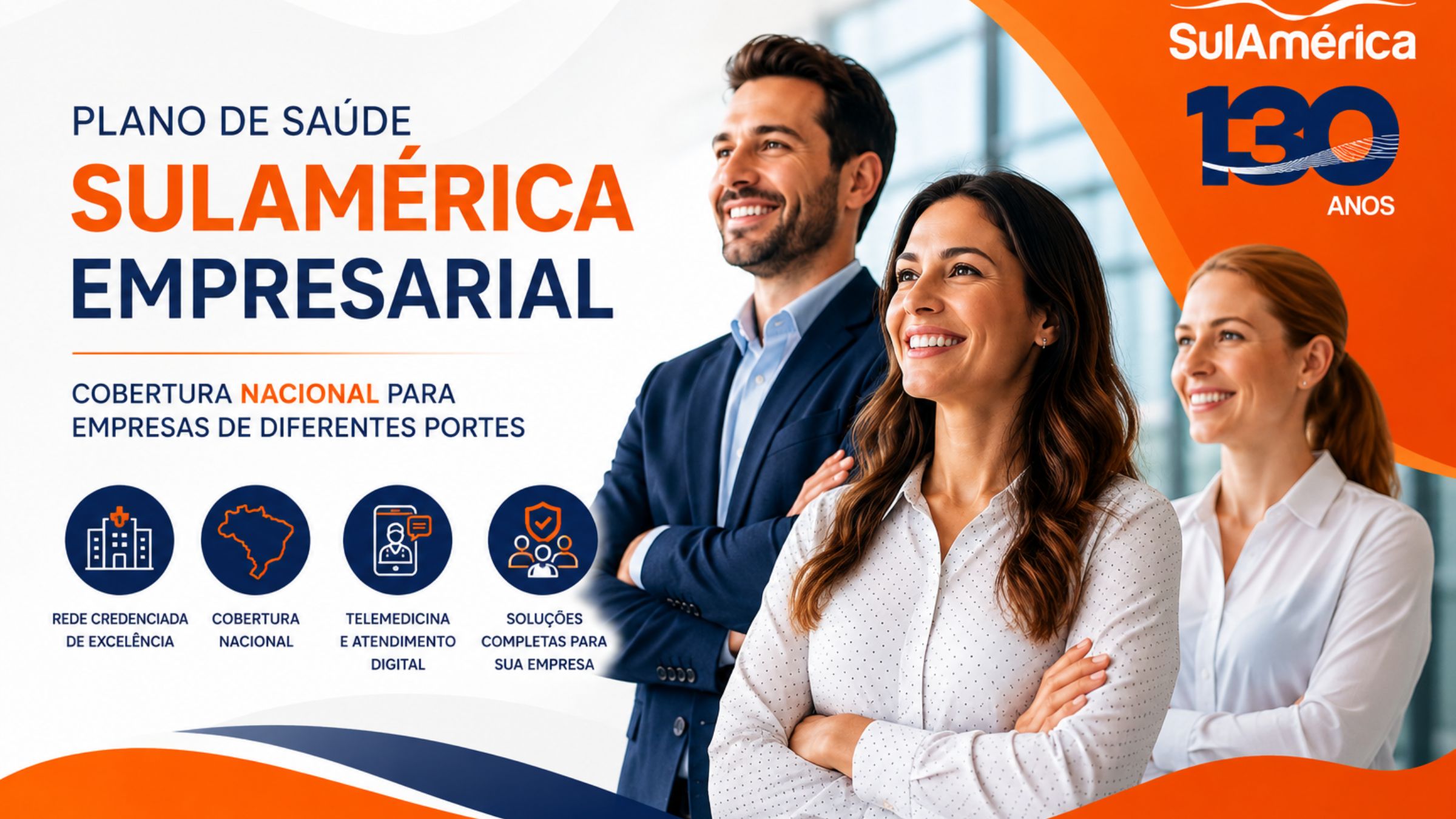 Plano de Saúde SulAmérica Empresarial com cobertura nacional e ampla rede credenciada
