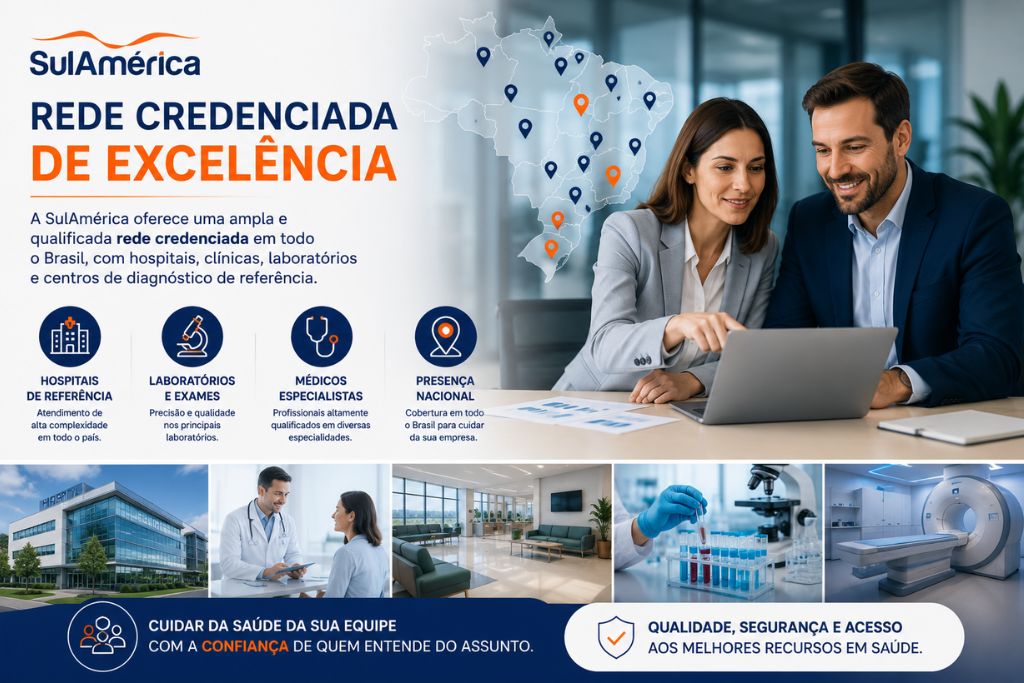 Rede Credenciada SulAmérica Empresarial com hospitais, laboratórios e cobertura nacional