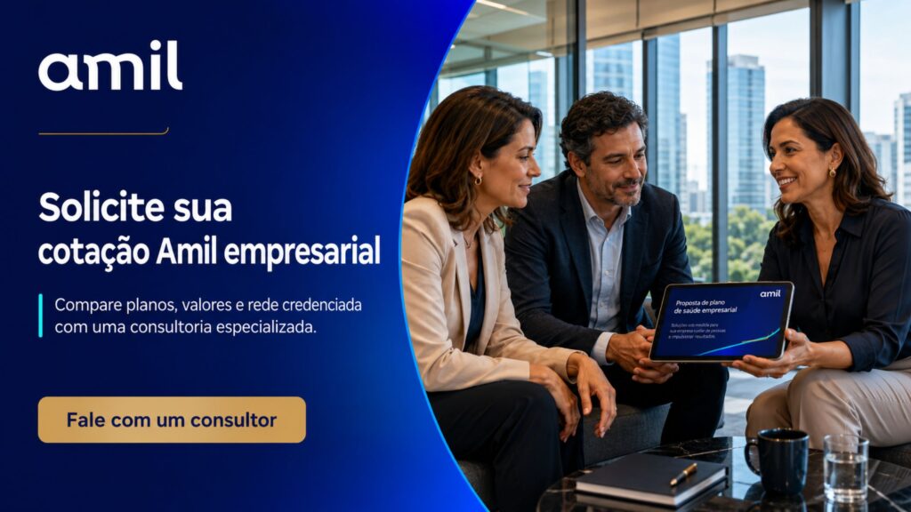 Solicite uma cotação do plano de saúde Amil empresarial