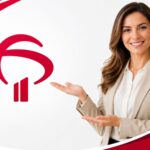 Logomarca do Bradesco Saúde sobre fundo institucional nas cores da operadora.