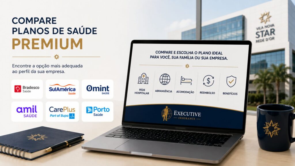 Comparação de planos de saúde premium com acesso ao Hospital Vila Nova Star